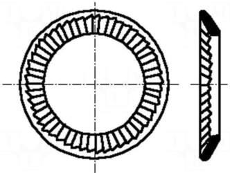 BOSSARD Washer | conical | M6