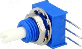 BOURNS Potentiometer: shaft | single turn
