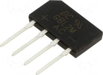 DC COMPONENTS Bridge rectifier: single-phase |