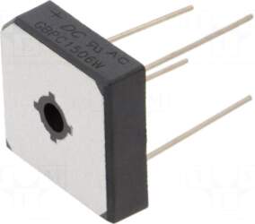 DC COMPONENTS Bridge rectifier: single-phase |