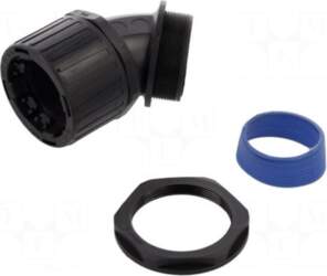 HELLERMANNTYTON 45° angled connector | polyamide