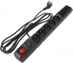 HSK DATA Plug socket strip: protective