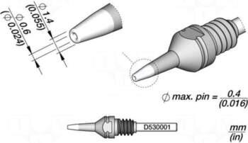 JBC TOOLS Tip: for desoldering irons
