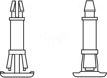 KEYSTONE PCB distance | plastic,polyamide