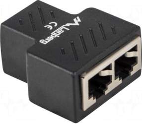 LANBERG Splitter | black | RJ45