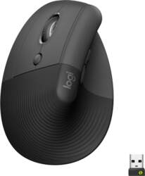 Logitech Lift, Mouse (graphite/black, left-handed, Logi