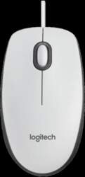 LOGITECH M100 Corded Mouse-WHITE