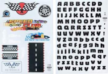 Paladone Hot Wheels Personalisation Wall Decals