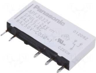 Panasonic Relay: electromagnetic | Ucoil: 24VDC