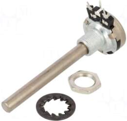 PIHER Potentiometer: shaft | single turn