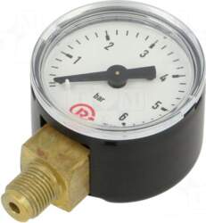 PNEUMAT Manometer | 0÷6bar | bottom