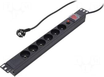 QOLTEC Plug socket strip: protective |