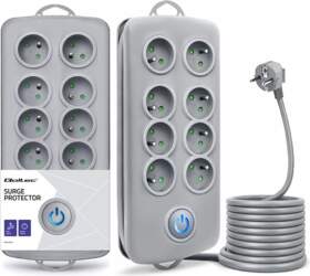 Qoltec Surge protector | 8 sockets