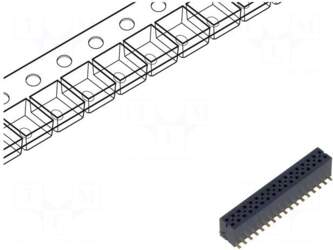 SAMTEC Connector: pin strips | socket
