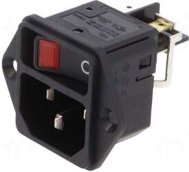 SCHURTER Connector: AC supply | socket