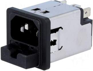 SCHURTER Connector: AC supply | socket