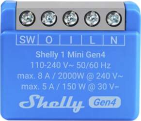 Shelly 1 Mini Gen4 (blue)