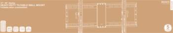 Tiltable wall mount DELTACO OFFICE foldable