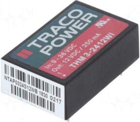 TRACO POWER Converter: DC/DC | 3W
