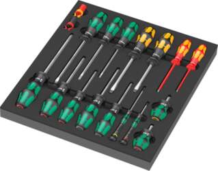 Wera 9710 foam insert screwdriver set