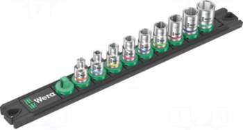 WERA Socket: 6-angles-set | inch,socket