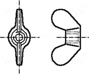 BOSSARD Nut | winged | M3