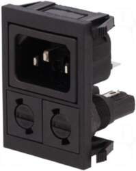 BULGIN Connector: AC supply | socket