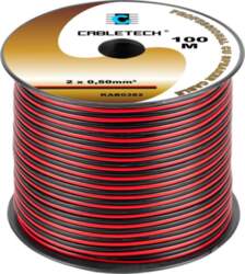 CABLETECH Speaker cable 0.5mm black-red