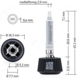 ERSA Tip | chisel | 2mm