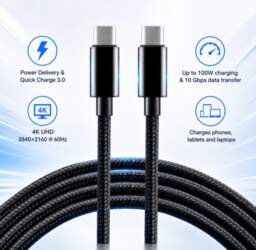 EverActive™ Kabelis USB-C 100W | Quick