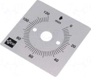 FAUCIGNY INSTRUMENTS Scale for mechanical timer