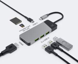 GREEN CELL HUB USB-C ADAPTER GC