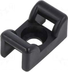 HELLERMANNTYTON Holder | screw | black