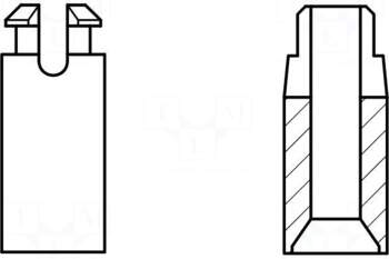 KEYSTONE PCB distance | plastic,polyamide