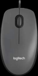 LOGITECH M100 Corded Mouse - BLACK