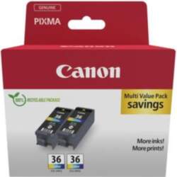 Patrone Canon CLI-36           C,M,Y