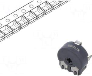 PIHER Potentiometer: mounting | 100kΩ |