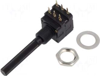 PIHER Potentiometer: shaft | 500kΩ |