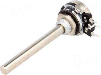 PIHER Potentiometer: shaft | single turn