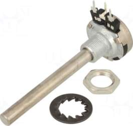 PIHER Potentiometer: shaft | single turn
