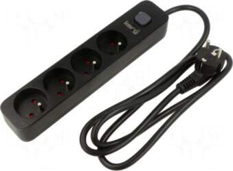 Plug socket strip: protective | Sockets: