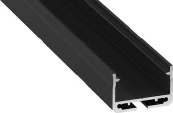 Profile LUMINES type Sileda black lacquered