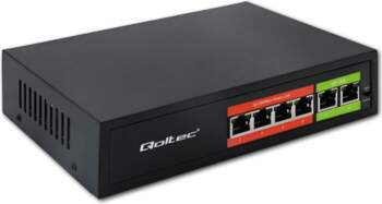 Qoltec FAST Ethernet PoE SWITCH |