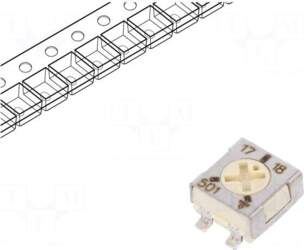 VISHAY Potentiometer: mounting | 500Ω |