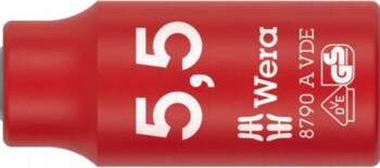 WERA Socket: 6-angles | insulated,socket