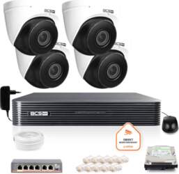 Zestaw monitoringu IP BCS Basic 4x