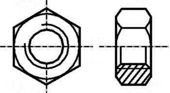 BOSSARD Nut | hexagonal | M10