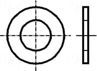 BOSSARD Washer | round | M4