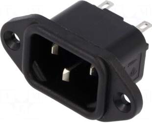 BULGIN Connector: AC supply | socket