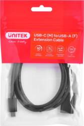 Cable adapter Unitek (C476BK-1M) USB-C (M)